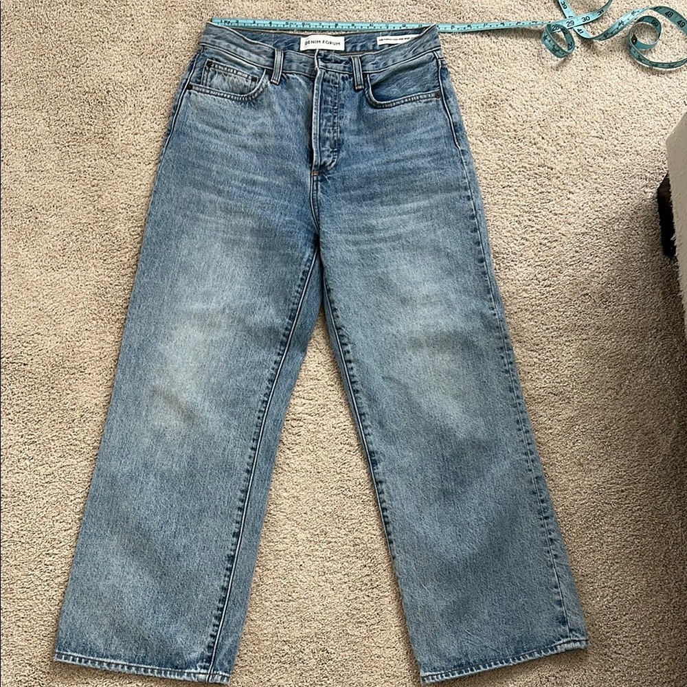 Aritzia Denim Forum Farrah High Rise Wide Leg 28L